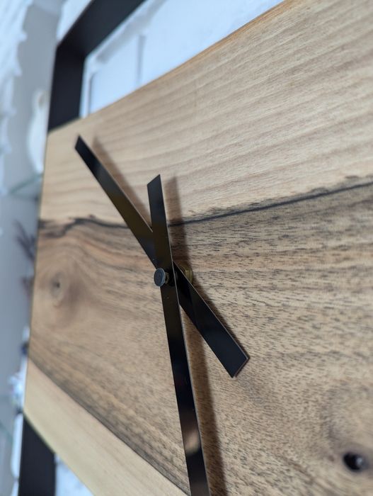 Zegar ścienny, styl loft, ręcznie wykonany, drewno