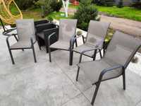 Krzesła ogrodowe aluminiowe 4szt