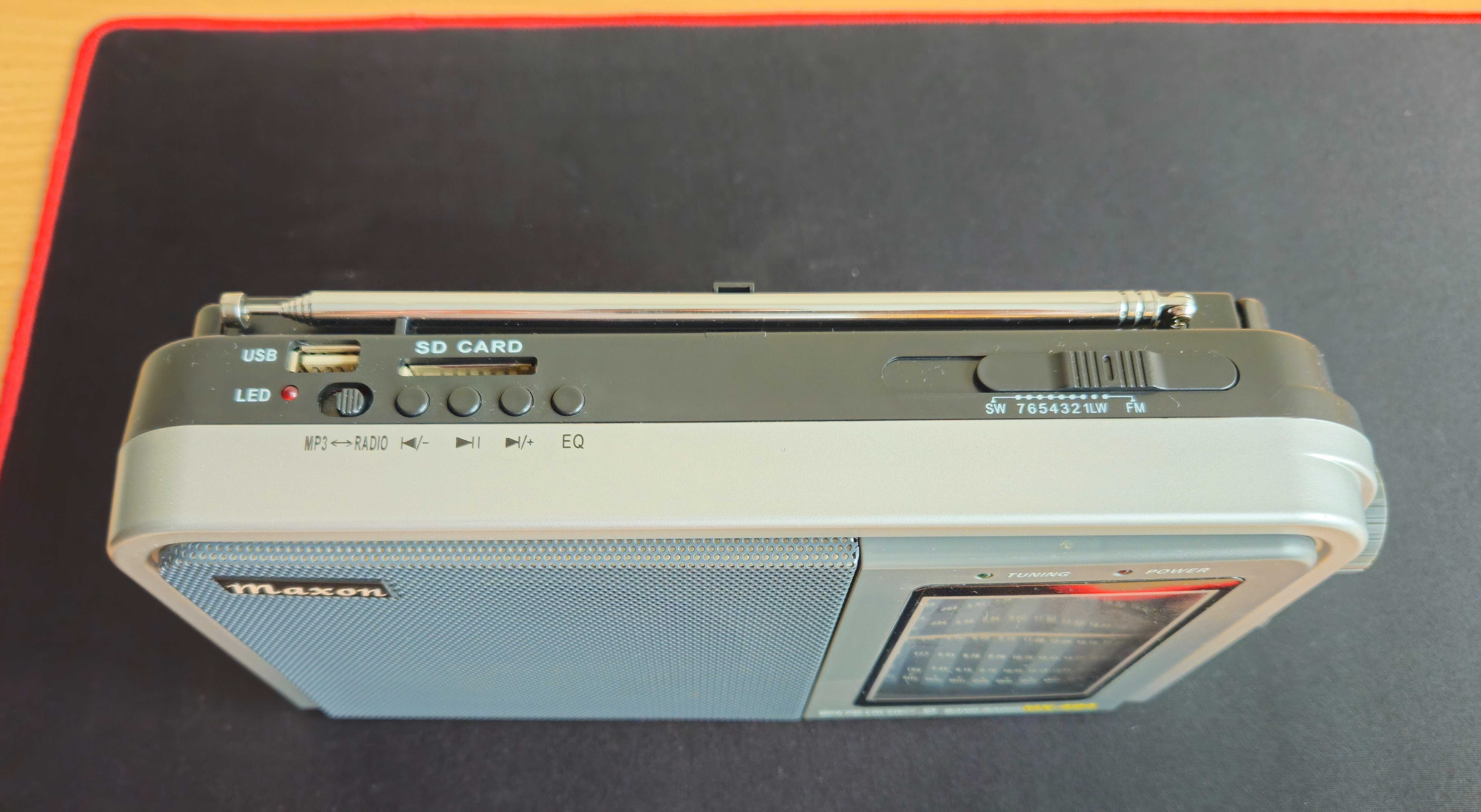 Radio MX-494 9 zakresowe FM LW SW MP3 USB Karty SD