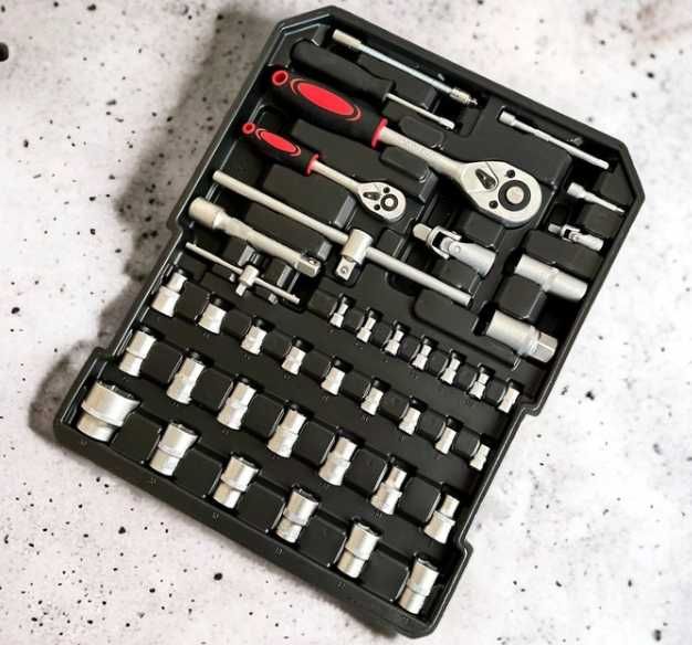 Профессиональный набор инструментов в чемодане ящике 408шт с трещеткой