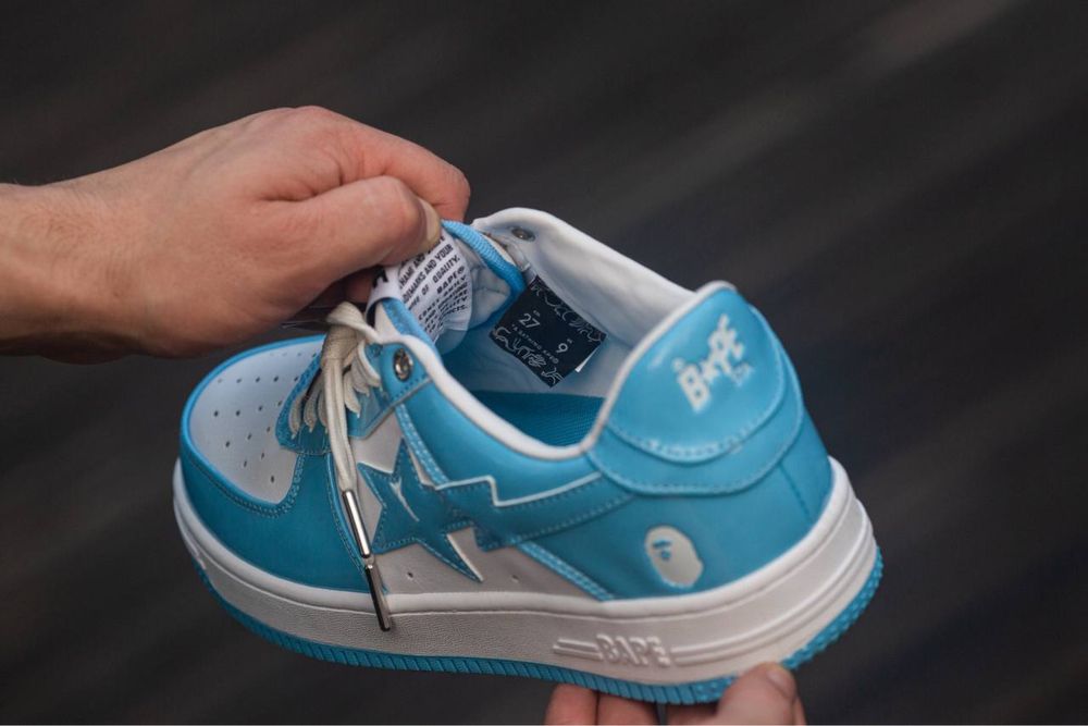 Buty Bape STA Patent Blue / White 37-45 unisex trampki