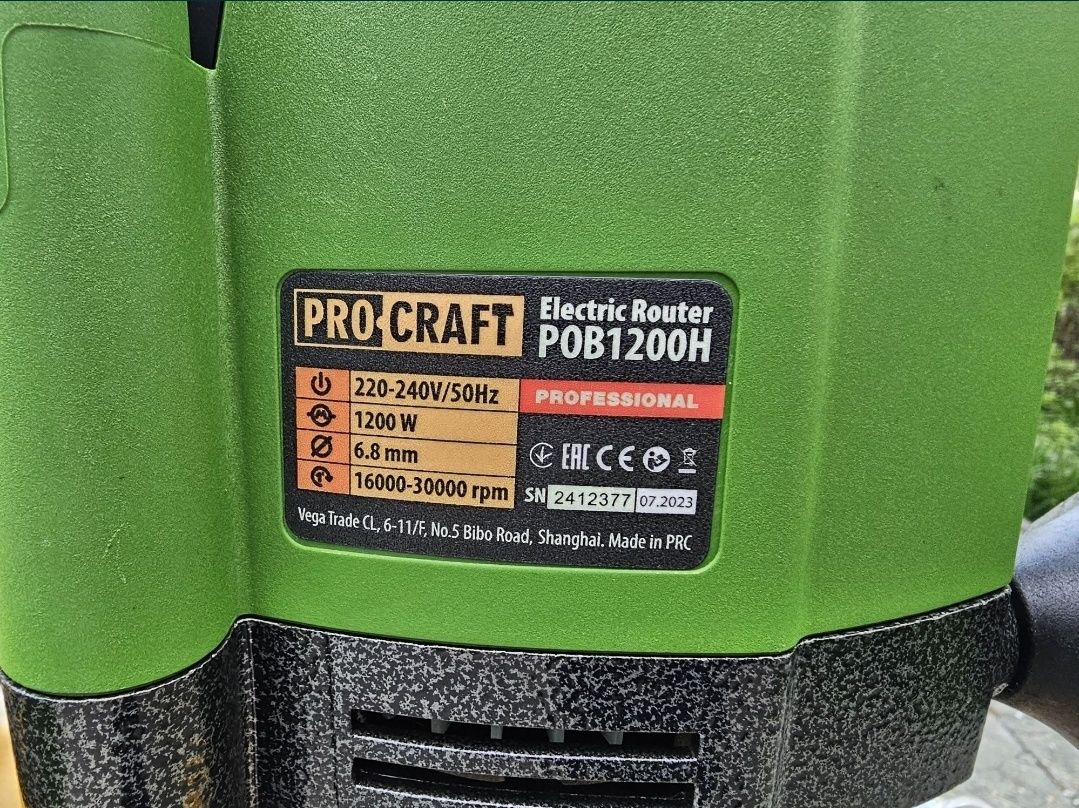Фрезер +6шт Фрезер ProCraft Цанга 6 и 8мм Гарантия 36мес