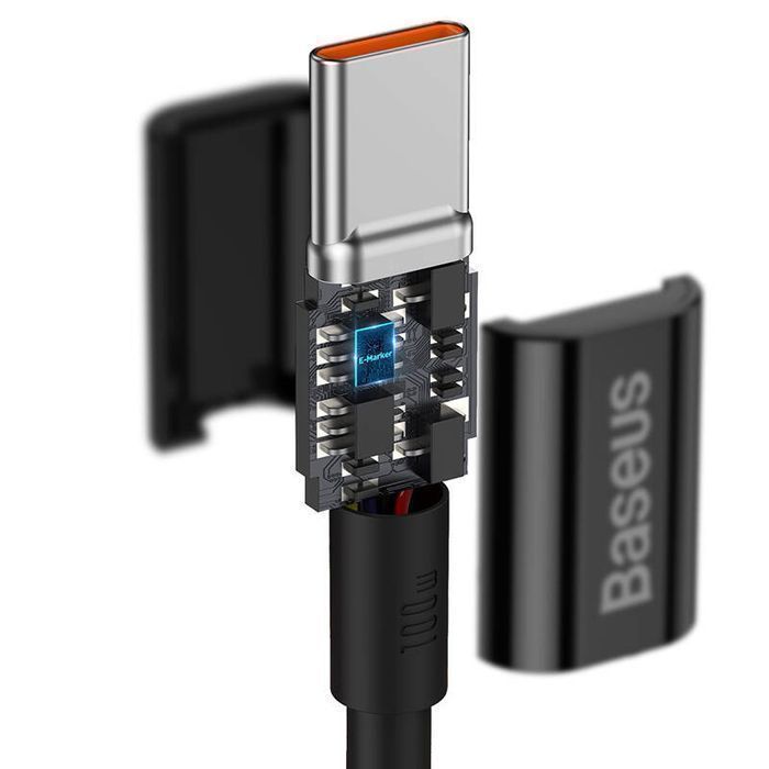 Kabel Usb-C Do Usb-C Baseus Superior Series, 100W, 1M (Czarny)