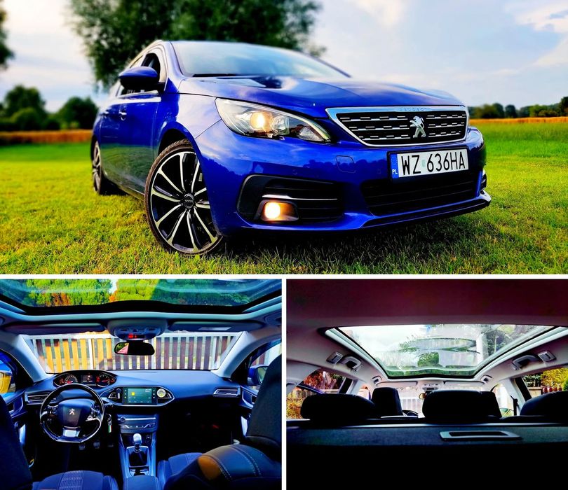 Peugeot 308 LIFT 1.6BHDI. Zadbany, BEZWYPADKOWY! Panorama, nowe R18, przyciemniane