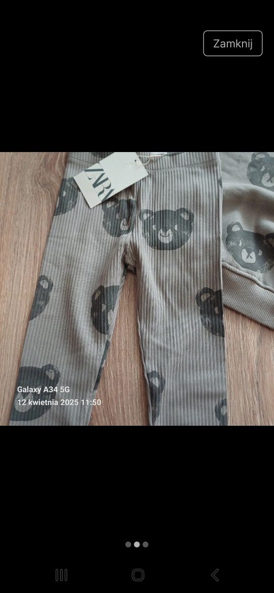 Komplet dresowy Zara rozm. 110