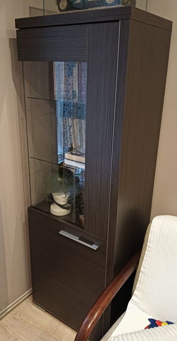 Witryna Komoda przeszklona - wenge