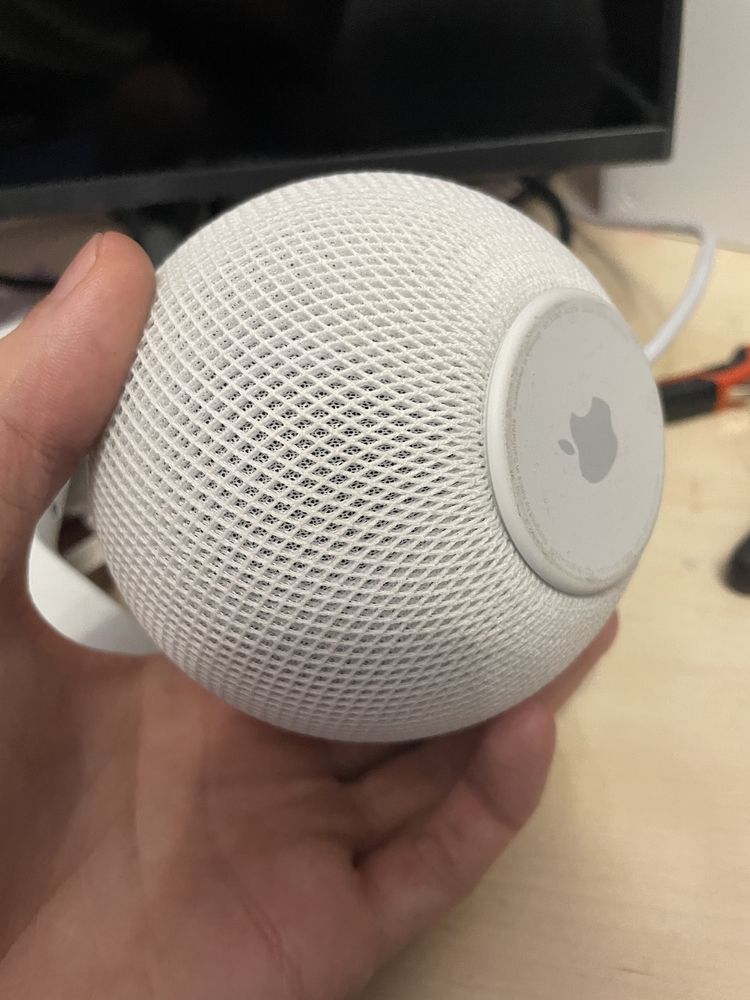 Homepod mini белый и оранжевый