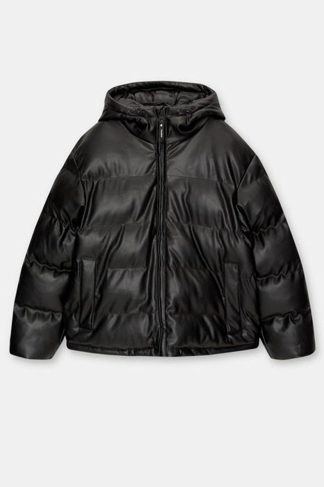 Куртка зимова еко шкіра pull&bear