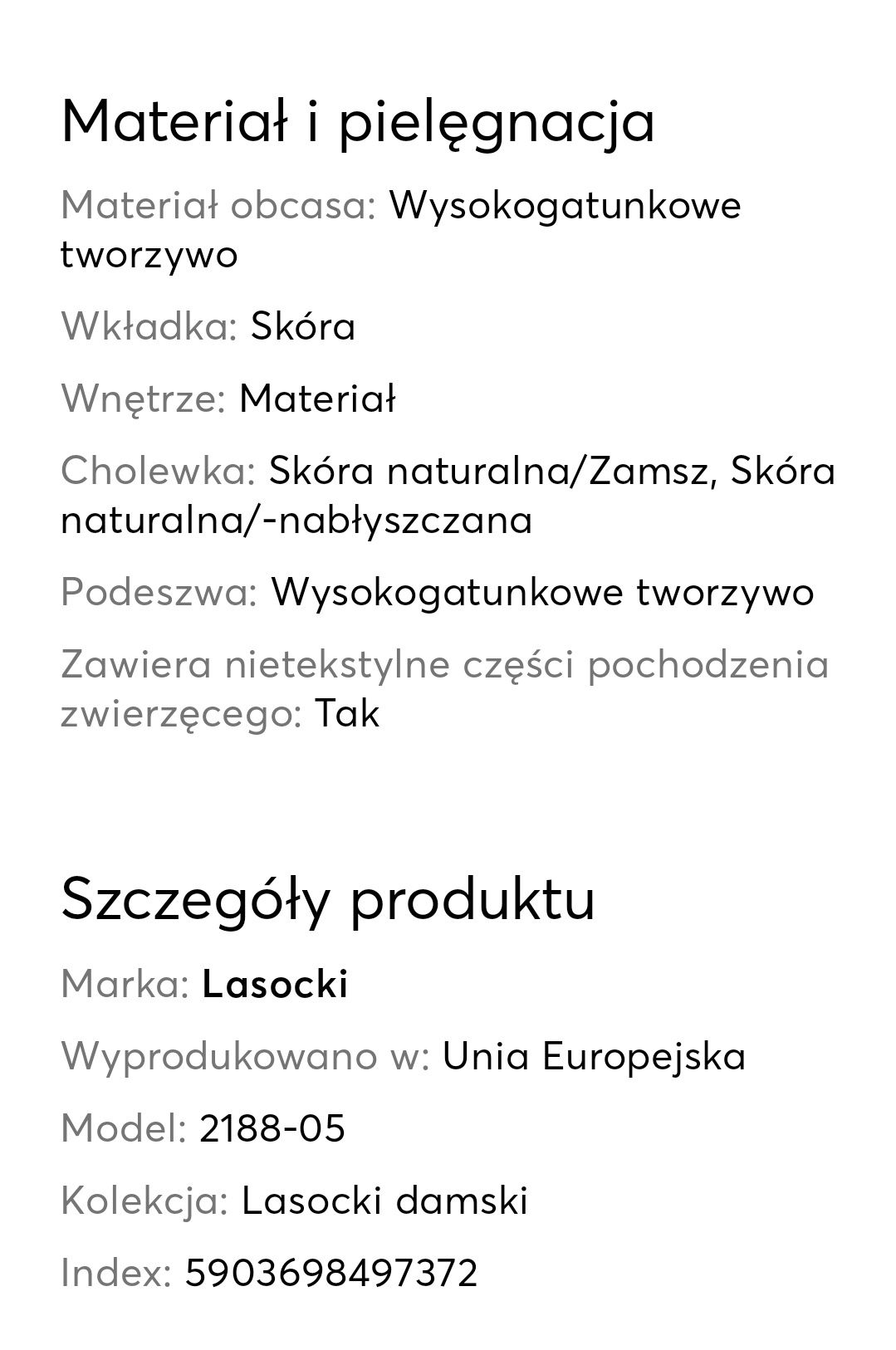 Półbuty Lasocki, skórzane, ubrane dwa razy. Polecam