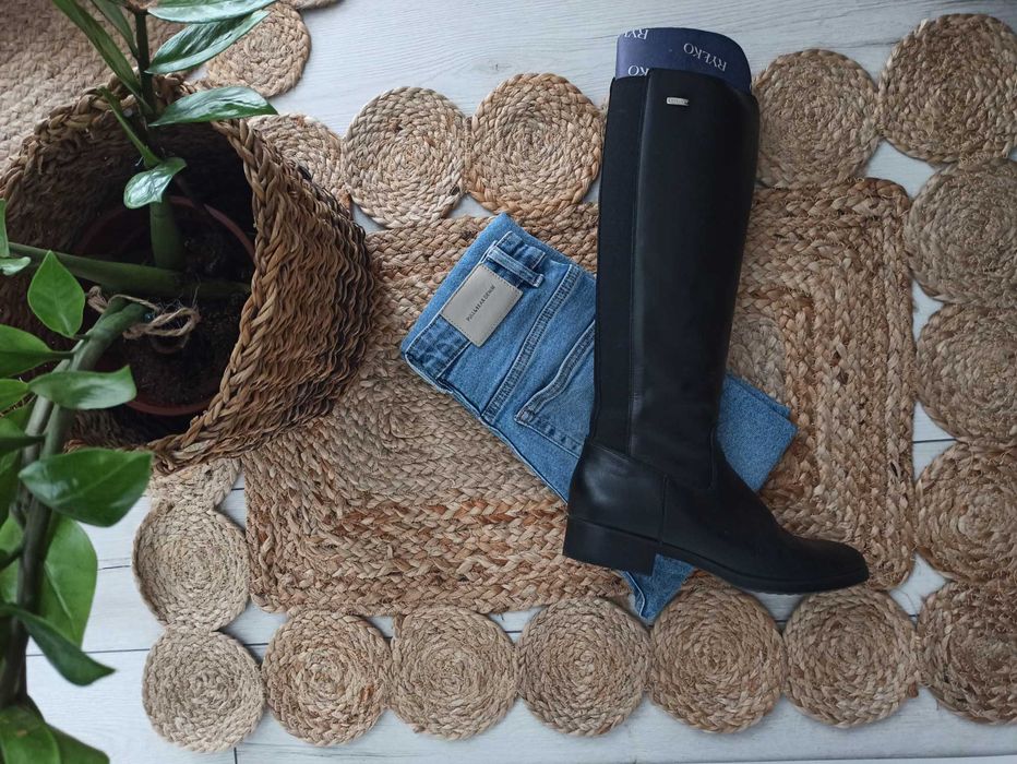 Buty kozaki oficerki skórzane Ryłko 39