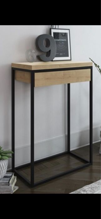 Konsola drewniana z szufladą