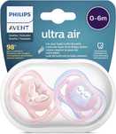 Philips Avent Smoczek Ultra Air, 2 szt. — smoczek bez bisfenolu  0–6 m