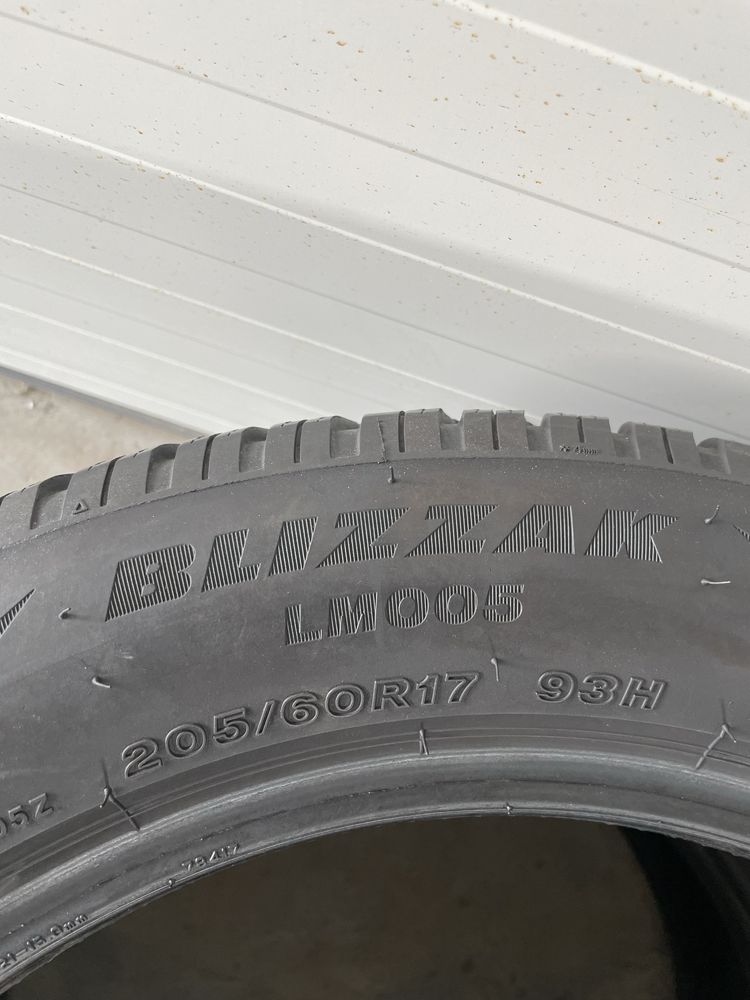 2x OPONY ZIMOWE Bridgestone Blizzak LM005 205/60/17 93H