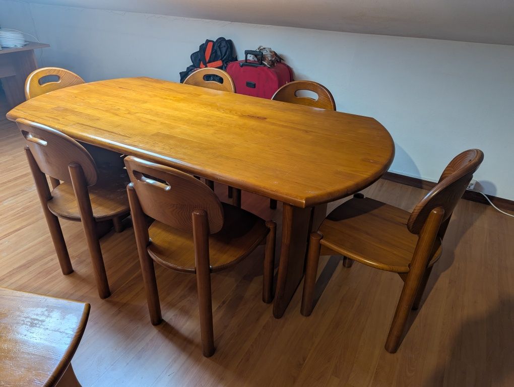 Mesa de Jantar + 6 cadeiras + mesa de centro