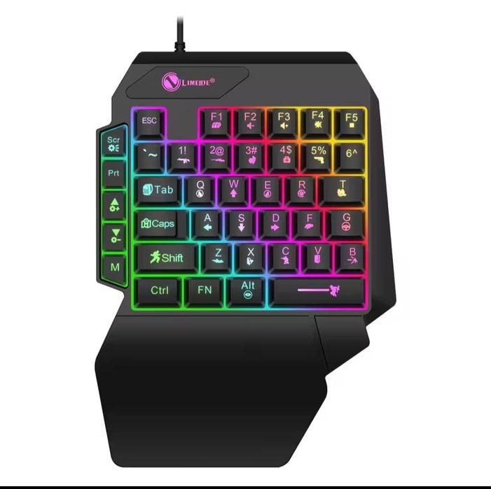 Ігрова клавіатура з RGB для ноутбука, смартфона, планшета, ПК