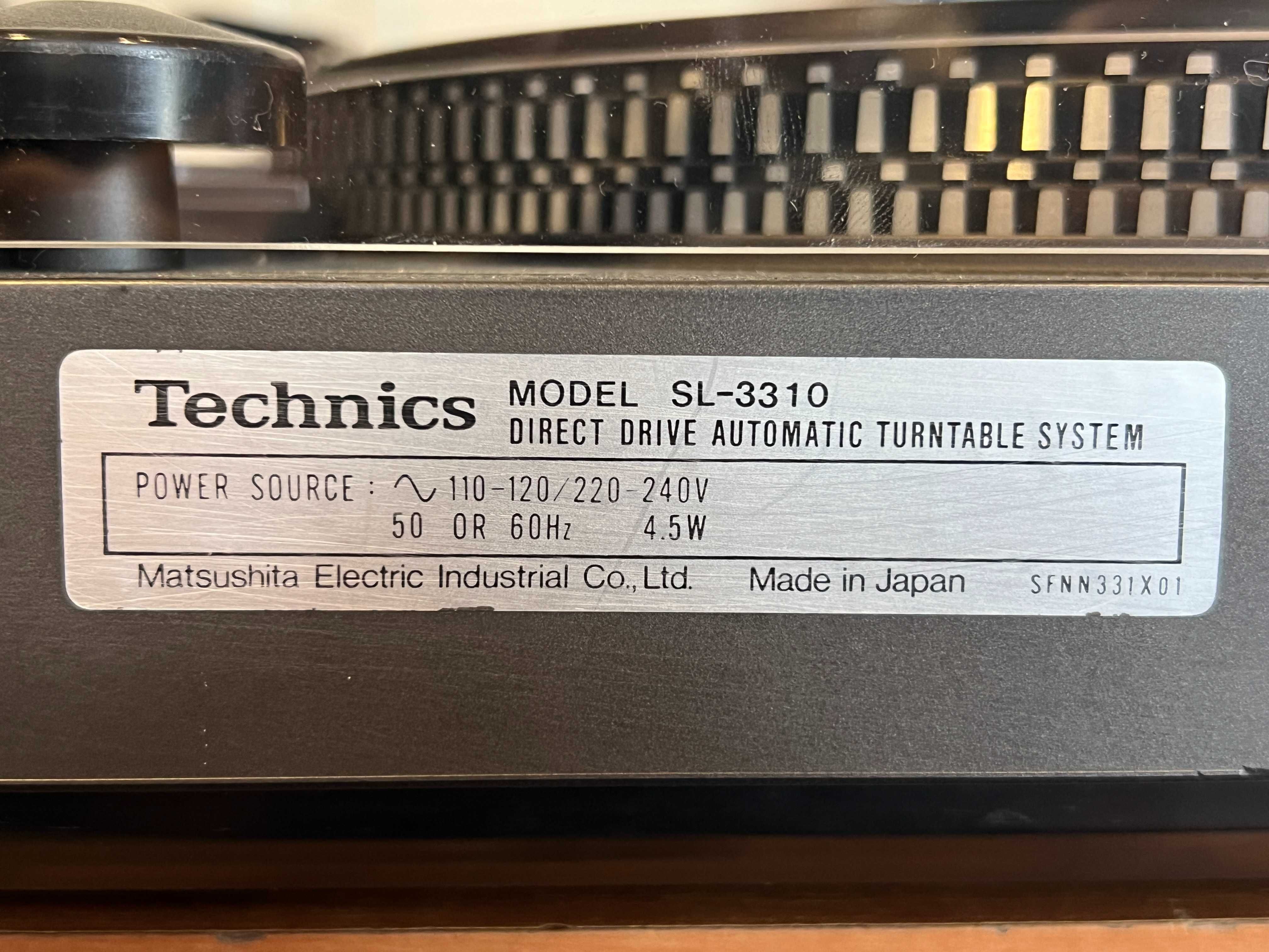 Gramofon Technics SL-3310 Automat, Audio Room