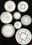 OKAZJA Villeroy & Boch duzy zestaw obiadowy czarno zloty Metrochic dla