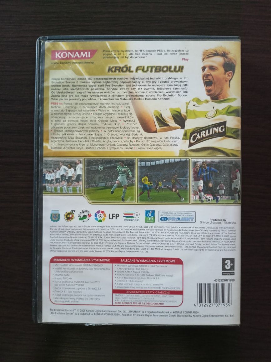 Pro Evolution Soccer 6 - Gra PC STAN BARDZO DOBRY