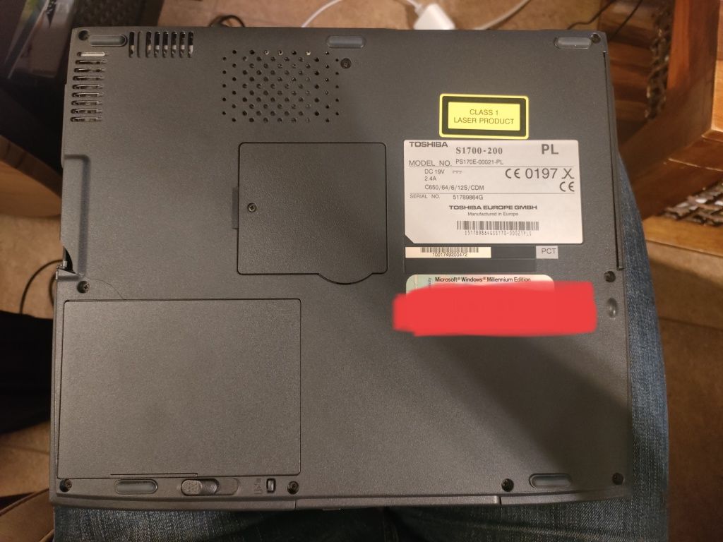 Laptop retro Toshiba Satellite model no. PS170E 00021 PL