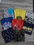 Komplet 10 koszulki t-shirty 134/140