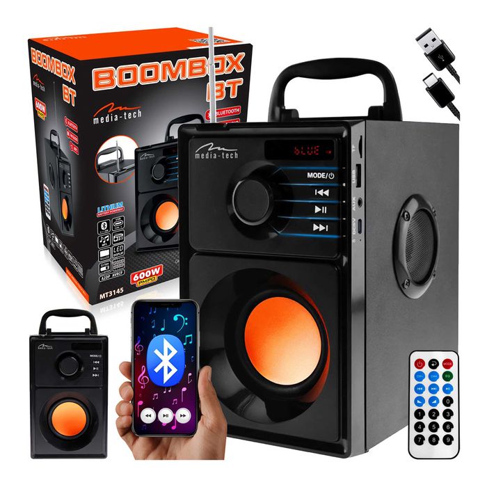 GŁOŚNIK bluetooth z subwooferem Media-Tech 15W BT/FM/USB OUTLET