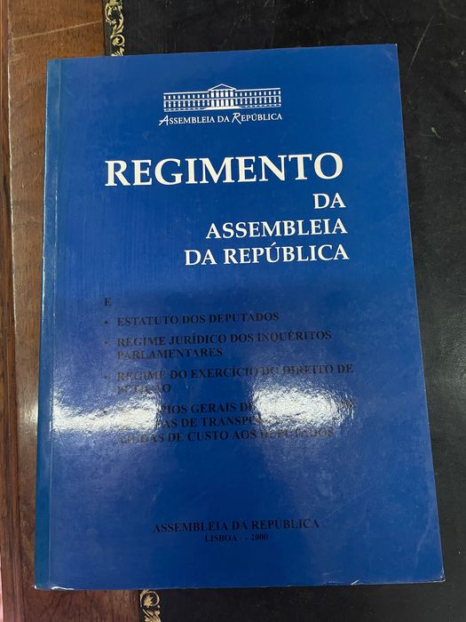 Livro Regimento da Assembleia da República