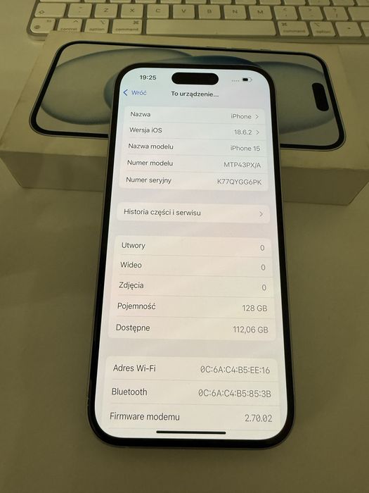 iPhone 15 128gb Blue Stan Idealny Orygin Bateria 93%