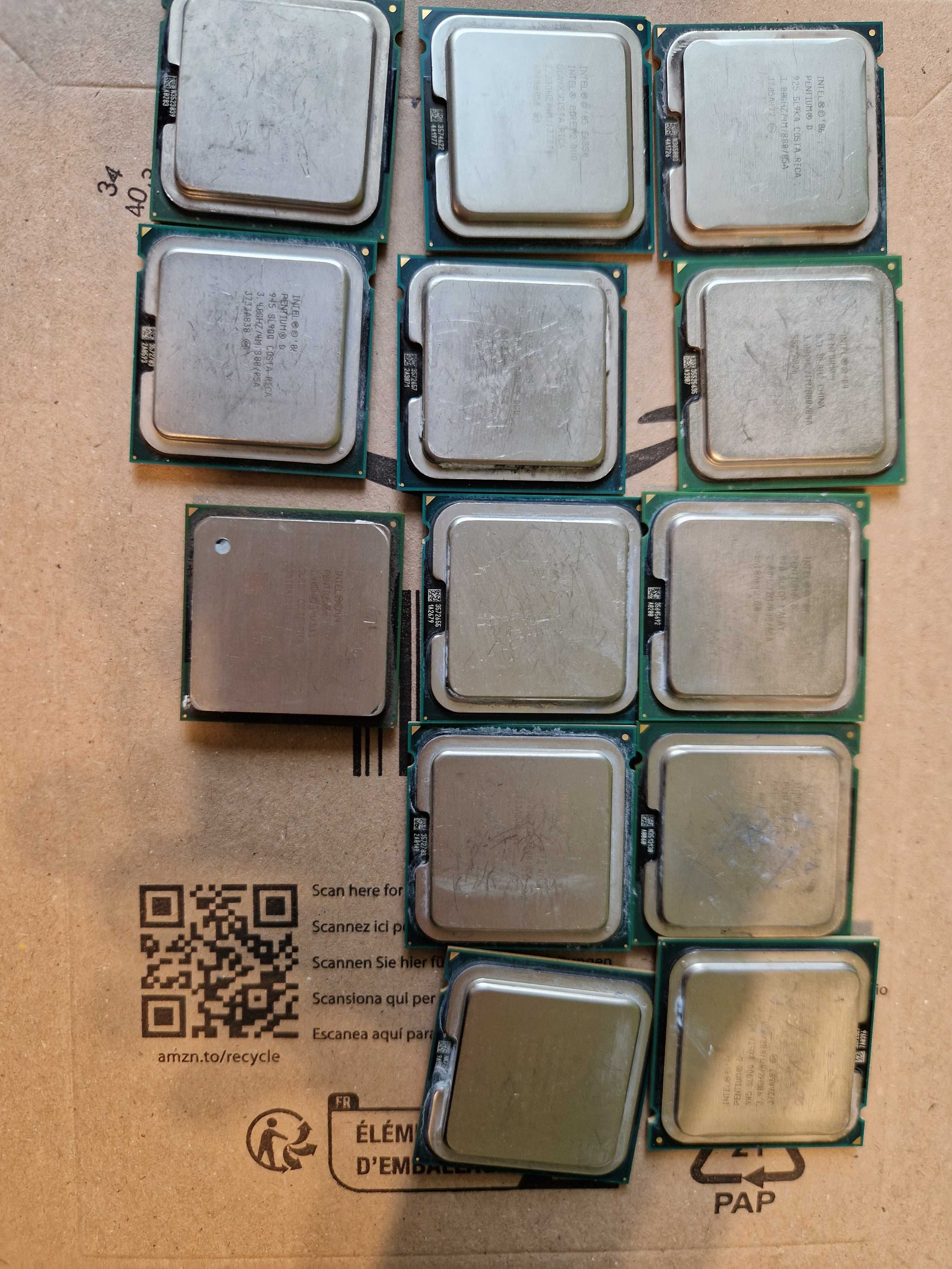 procesory intel zestaw 13 sztuk