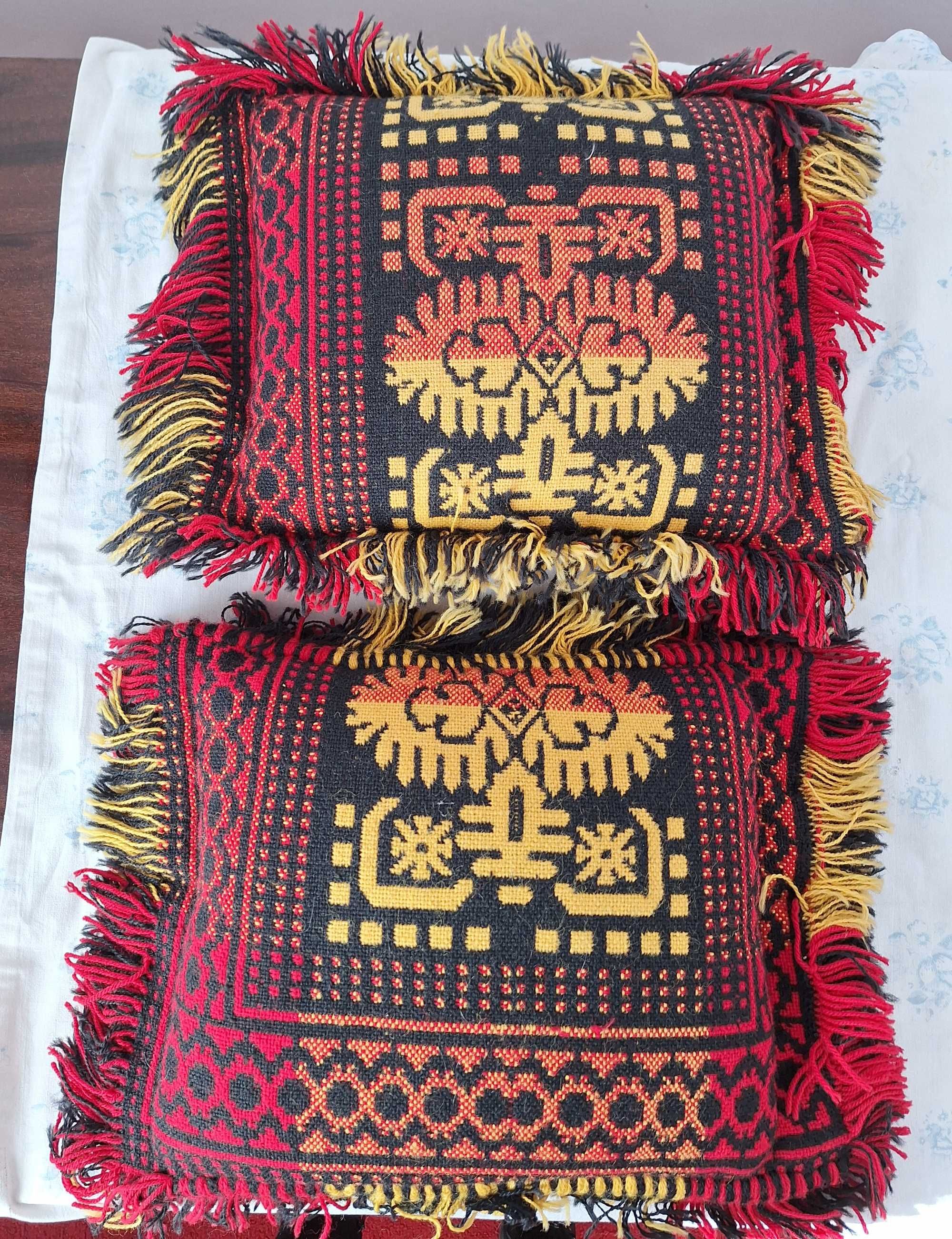 poduszka ozdobna kilim prl vintage retro 2 szt