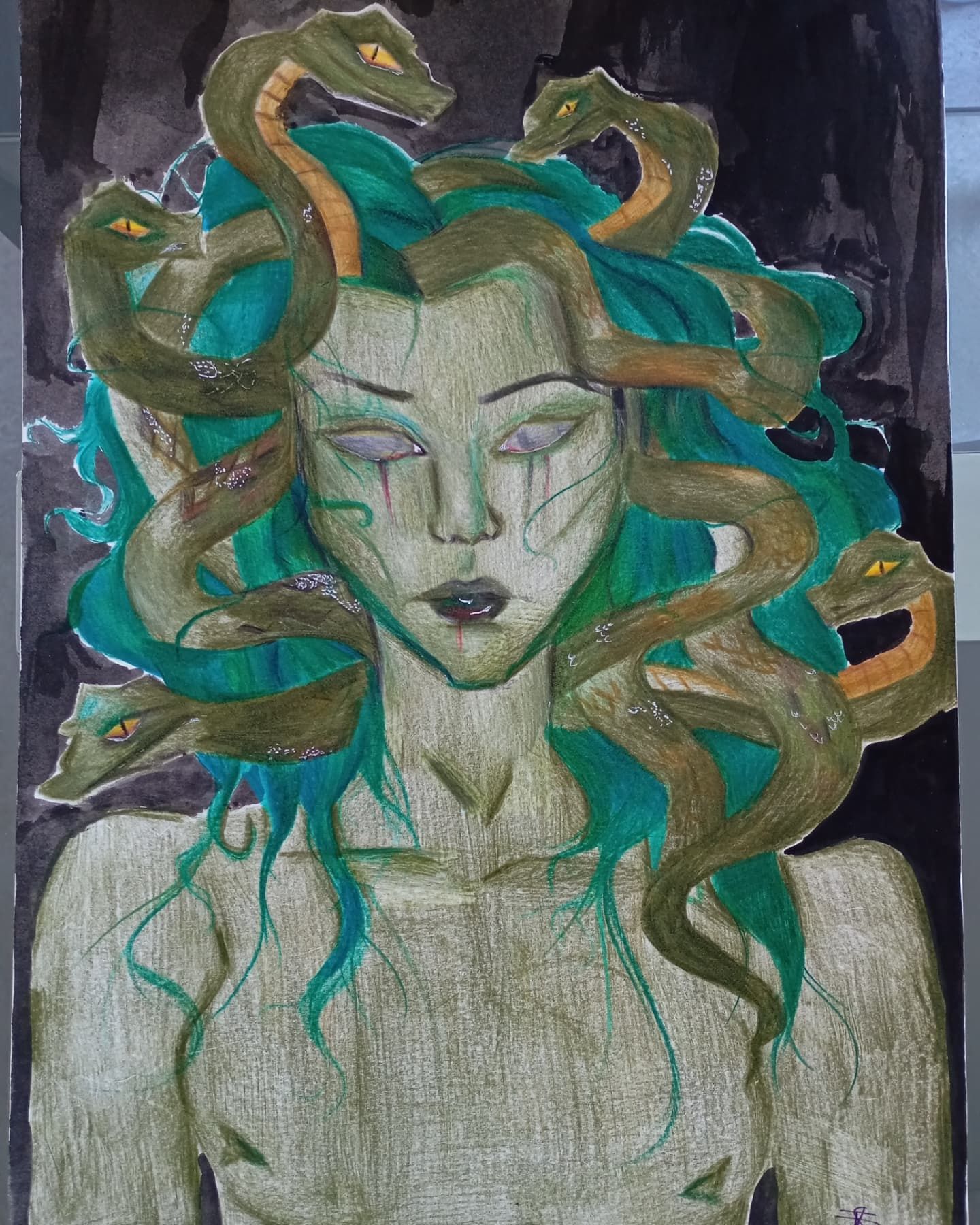 Arte da "Medusa" feita por mim