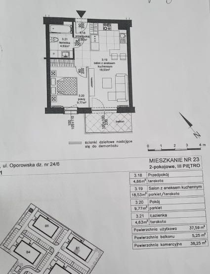 Mieszkanie na sprzedaż 38m2 + miejsce parkingowe