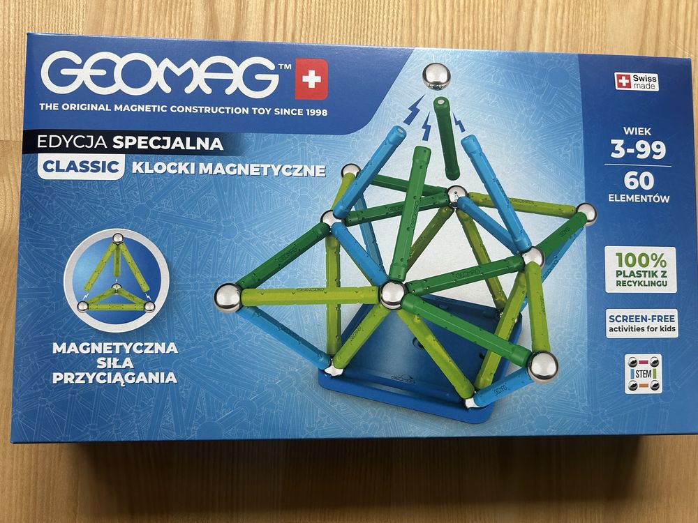 Klocki magnetyczne Geomag Classic 60 szt.