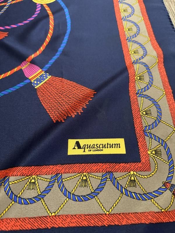 хустка, платок з натурального шовку aquascutum , оригінал