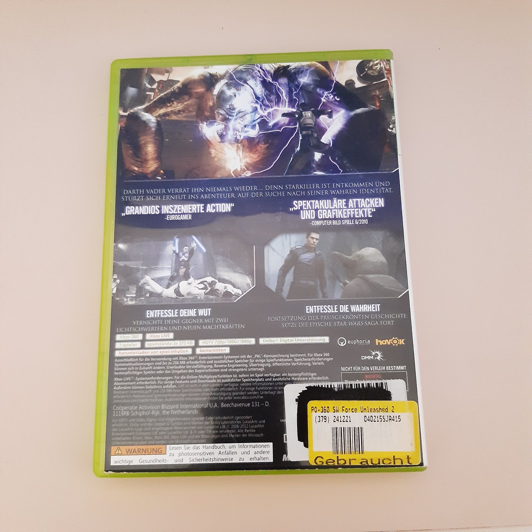 Gra Star Wars Force Unleashed xbox 360