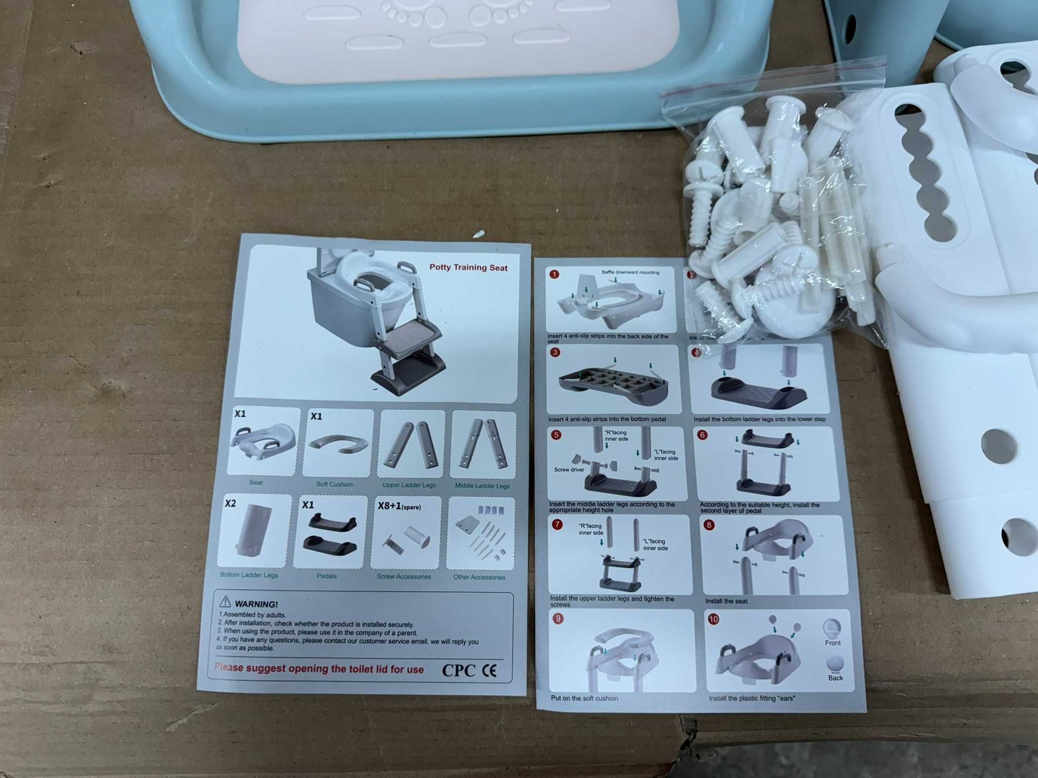 Nakładka na sedes WC z drabinkę miękkie siedzisko