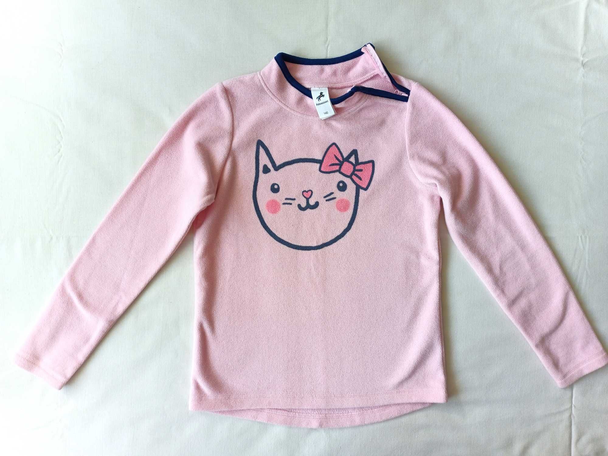 Cienka dziewczęca bluza polar PALOMINO; r. 140