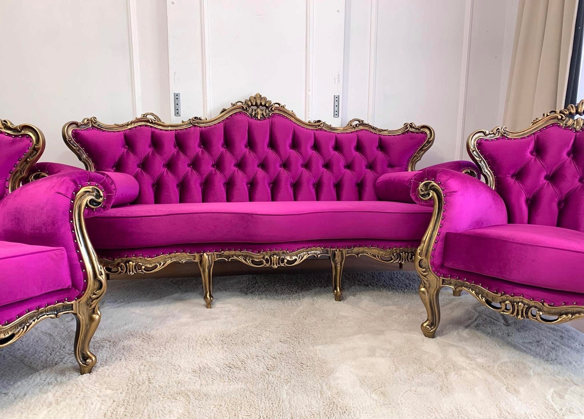 Komplet Ludwikowski sofa fotele Ludwik wypoczynkowy kanapa narożnik