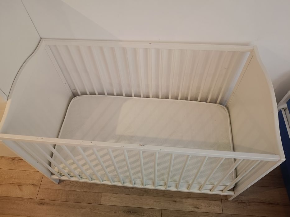 Łóżeczko dziecięce IKEA smagora 120x60 + materac