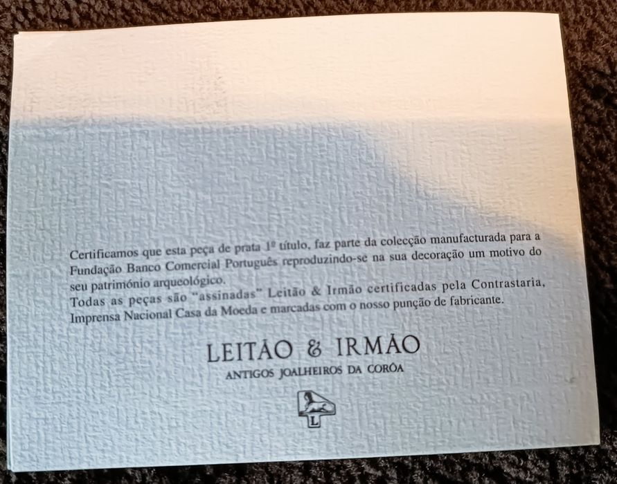 Barco púnico sec. III a.C peça em prata Leitão& Irmão