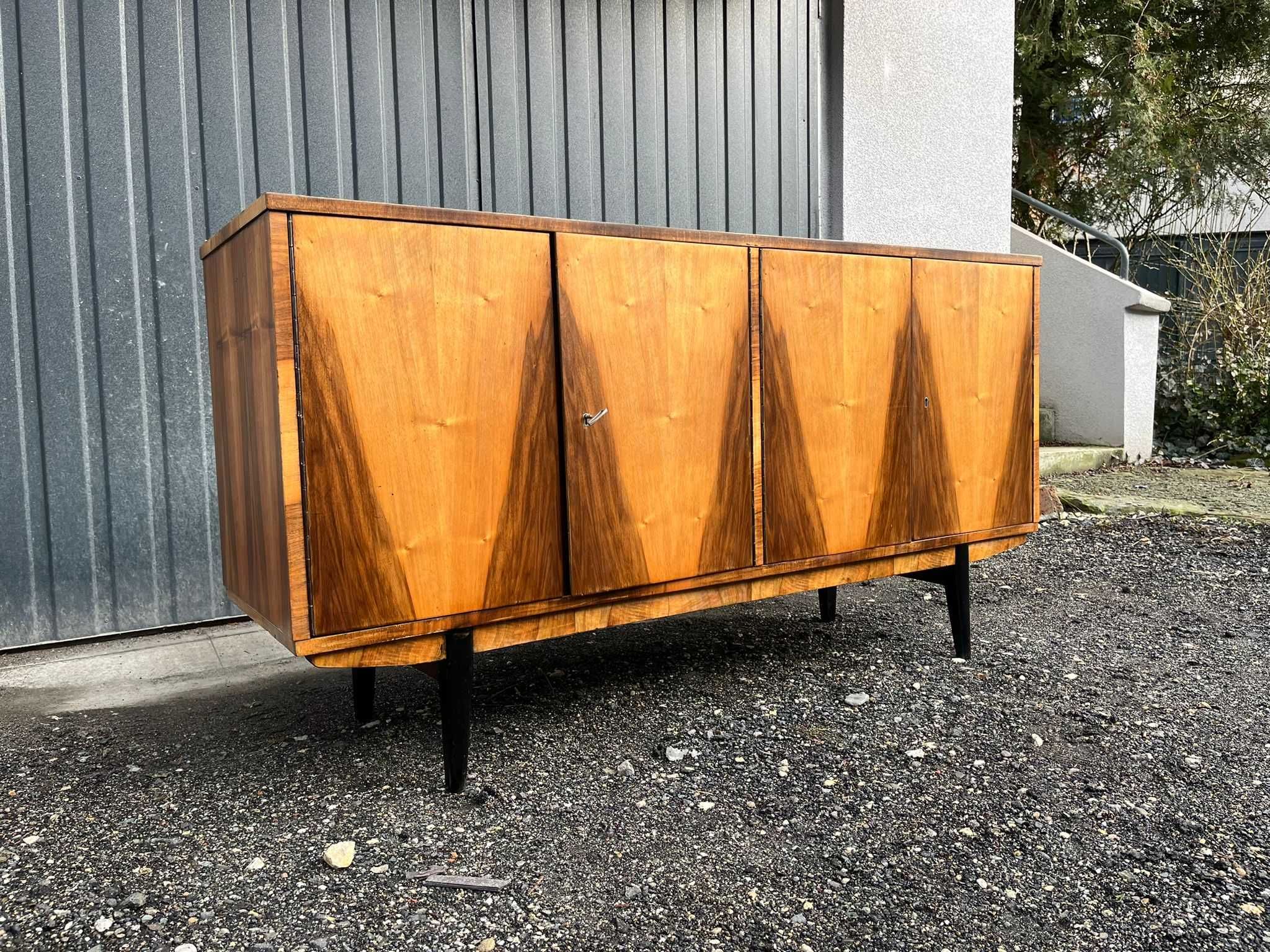 Komoda prl unikat sideboard fm Stolarz Gliwice lata 60 vintage okazja