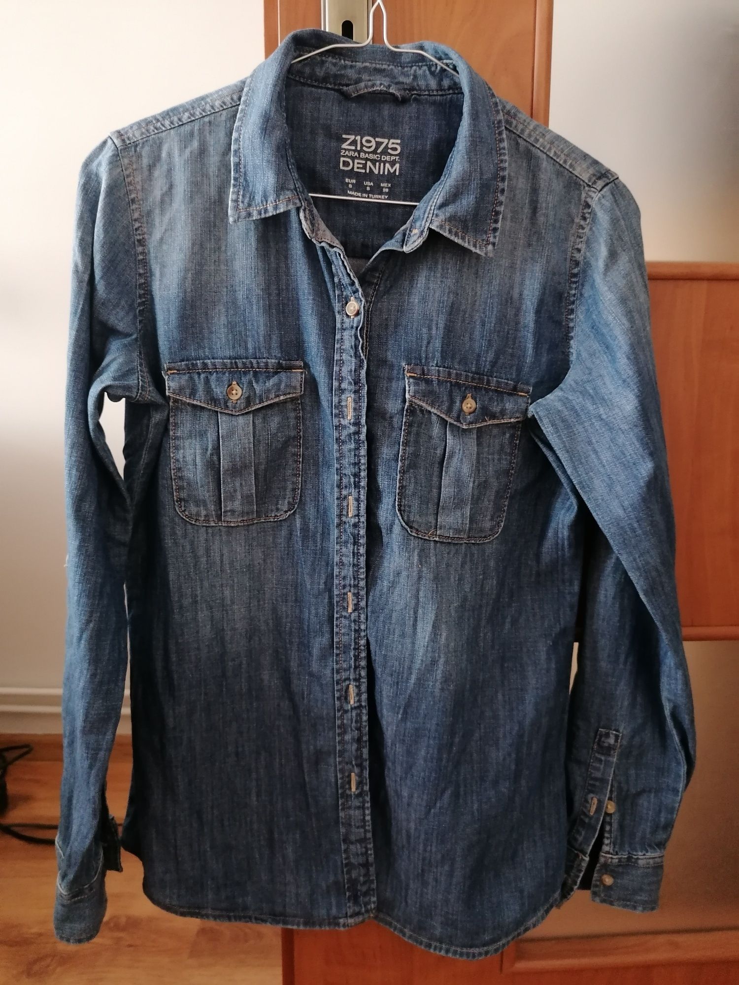 Koszula jeansowa damska Zara rozmiar S