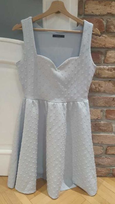 Długa sukienka Chi Chi London błękitna/ Sukienka Mohito M/L