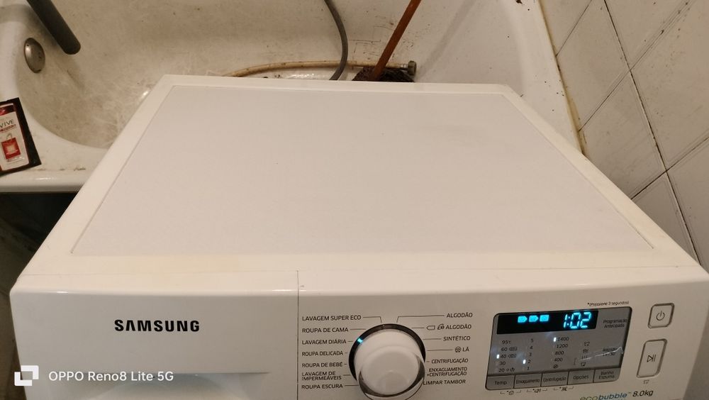 Máquina Samsung eco bubble 8kg 1400rpm A+++