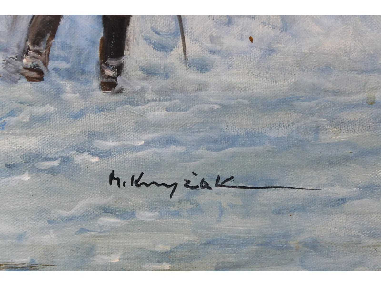 Mieczysław Krzyżak Obraz Olejny Oryginalny