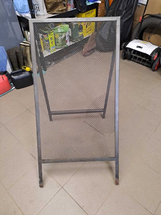 Sito budowlane murarskie do piasku ziemi 6x6 mm 120 cm na 60 cm
