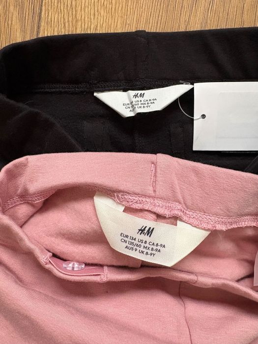 Legginsy ocieplane z meszkiem 2 pary H&M r.134