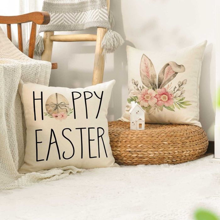 4x Poszewka dekoracyjna Artoid Mode - 45x45 cm - WIELKANOC