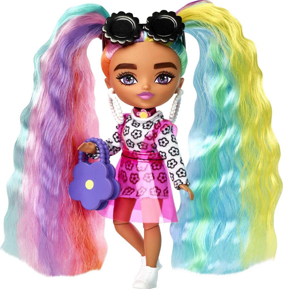 Лялька Barbie Extra Minis Lady Rainbow кукла барби мини