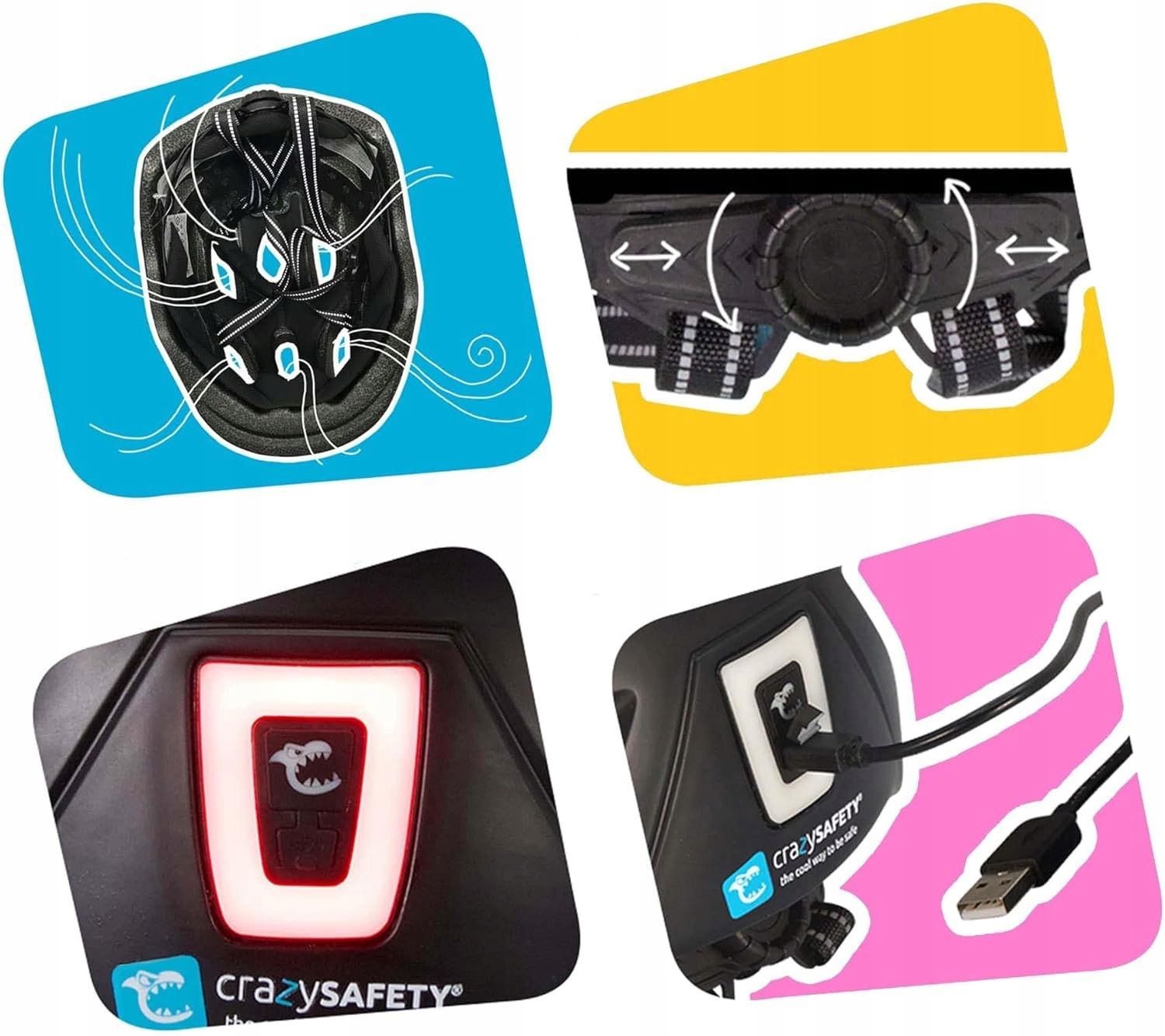 kask rowerowy crazy safety crazy r. s