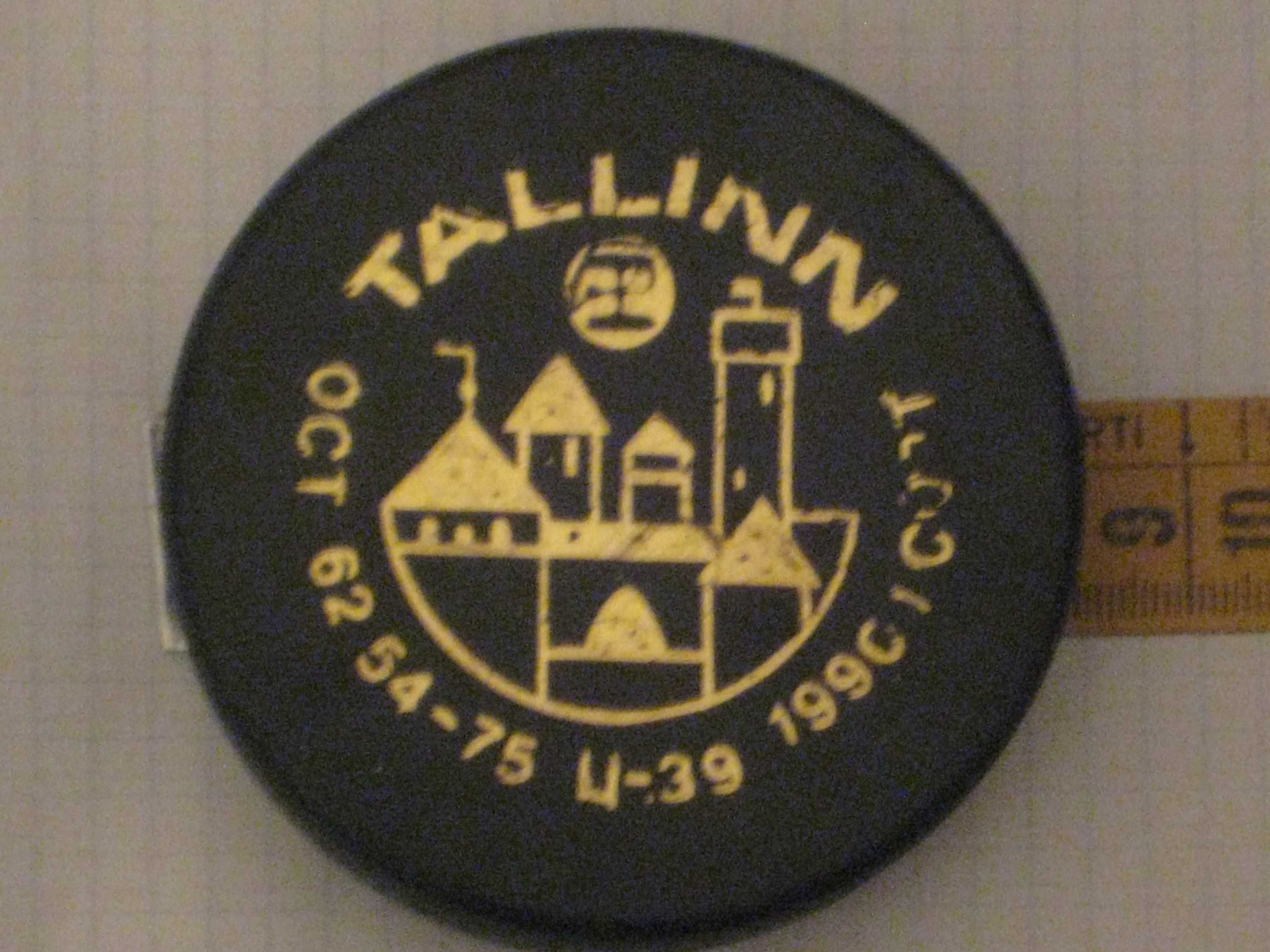 Шайба ссср хокейная TALLINN 1990 (1 сорт) Экспорт Новая